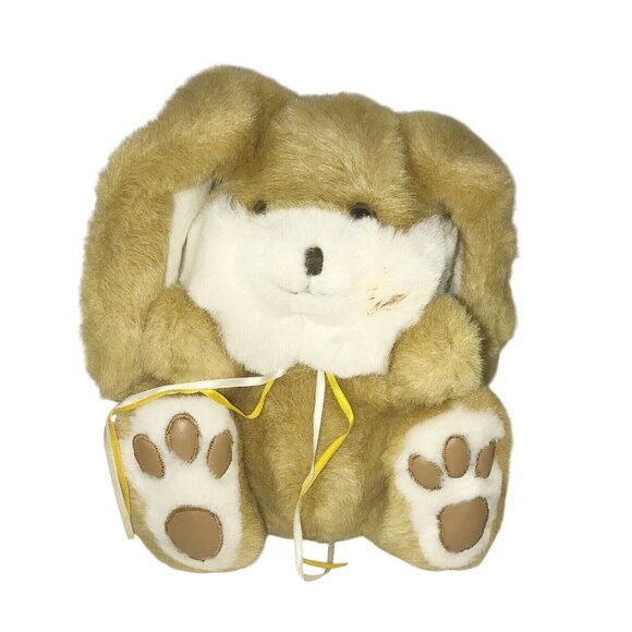 Cuddle Wit Brown EASTER BUNNY White Rabbit Stuffed Animal Plush - Picture 2 of 9